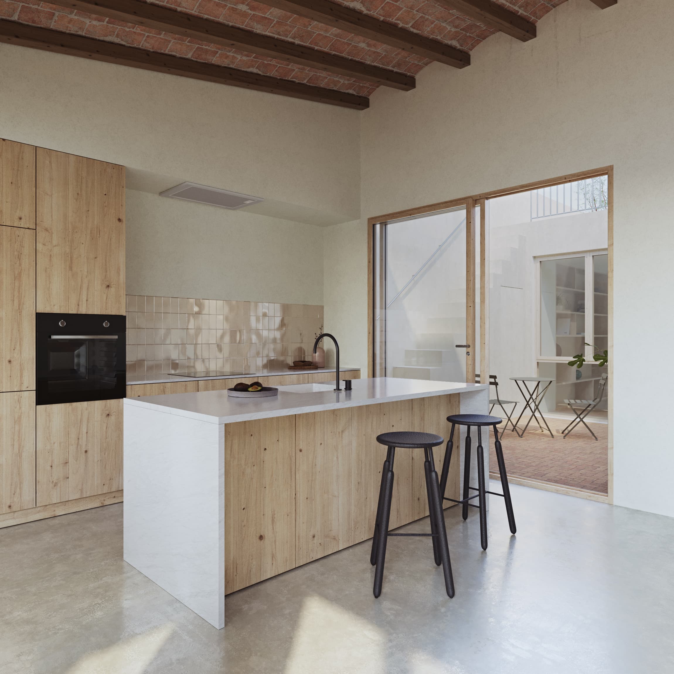 Vista del patio interior