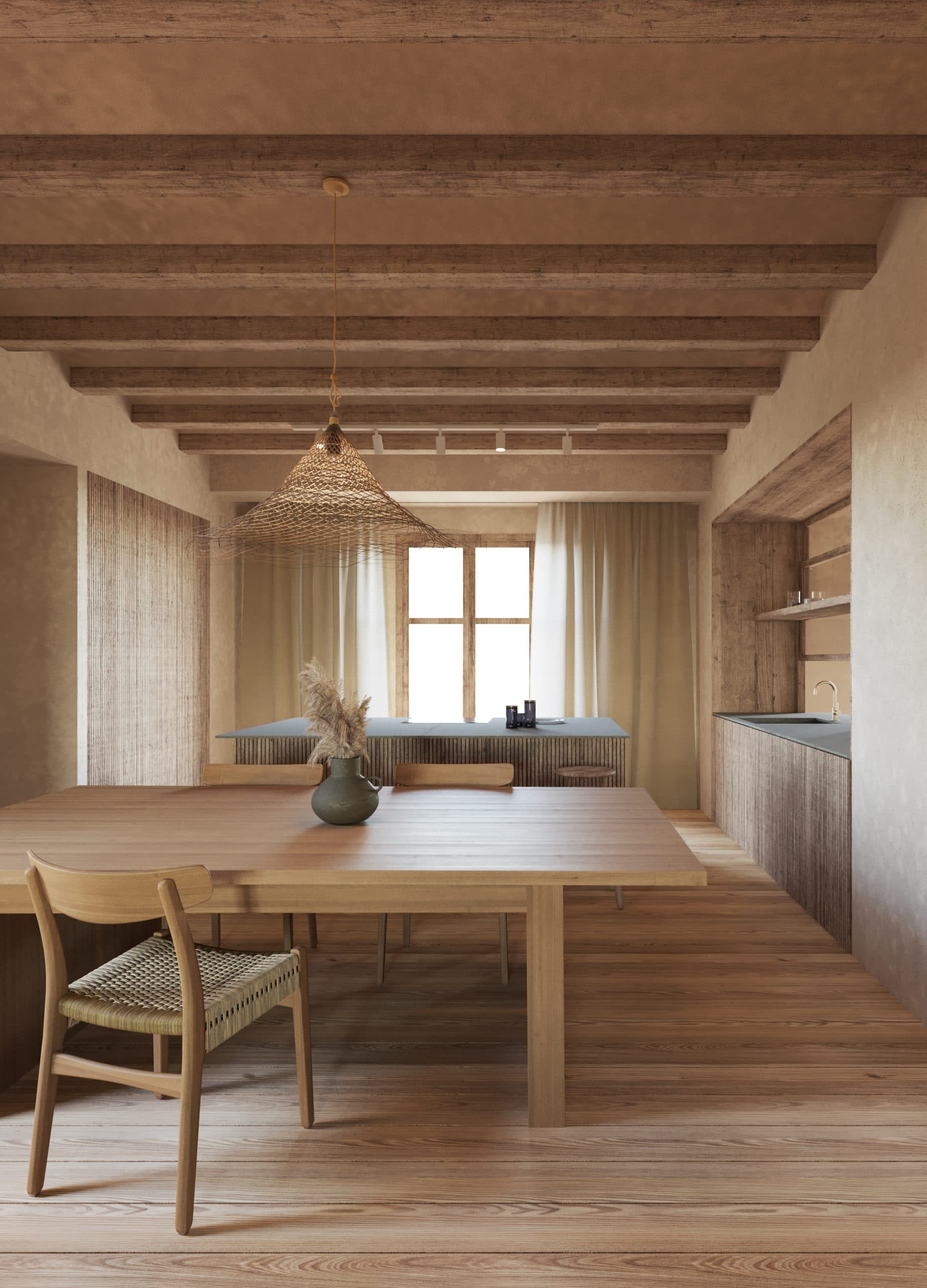 Vigas de madera recuperadas