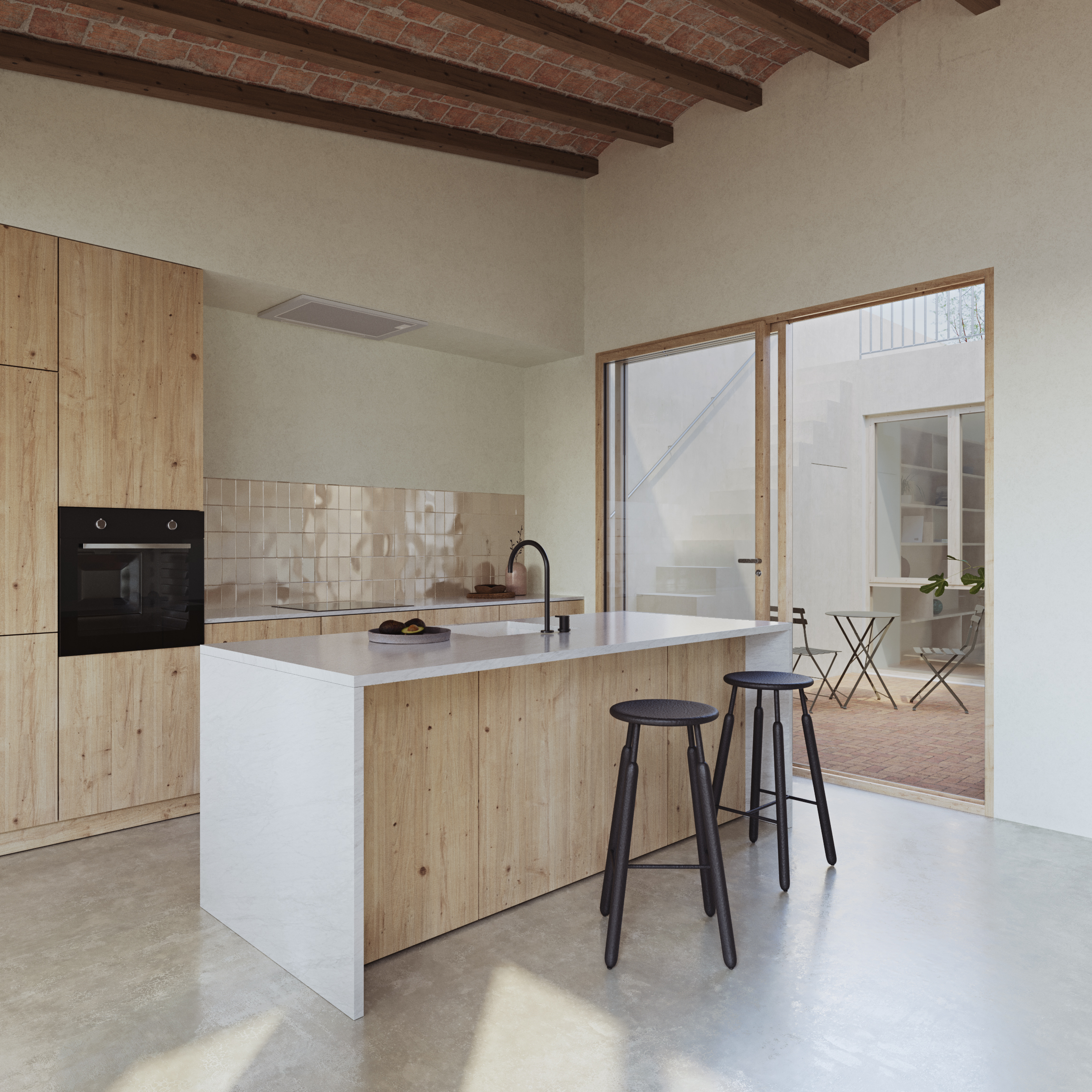 Vista del patio interior